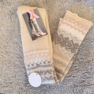 Lemon Girl’s Fairsle Knee Socks Size M/L